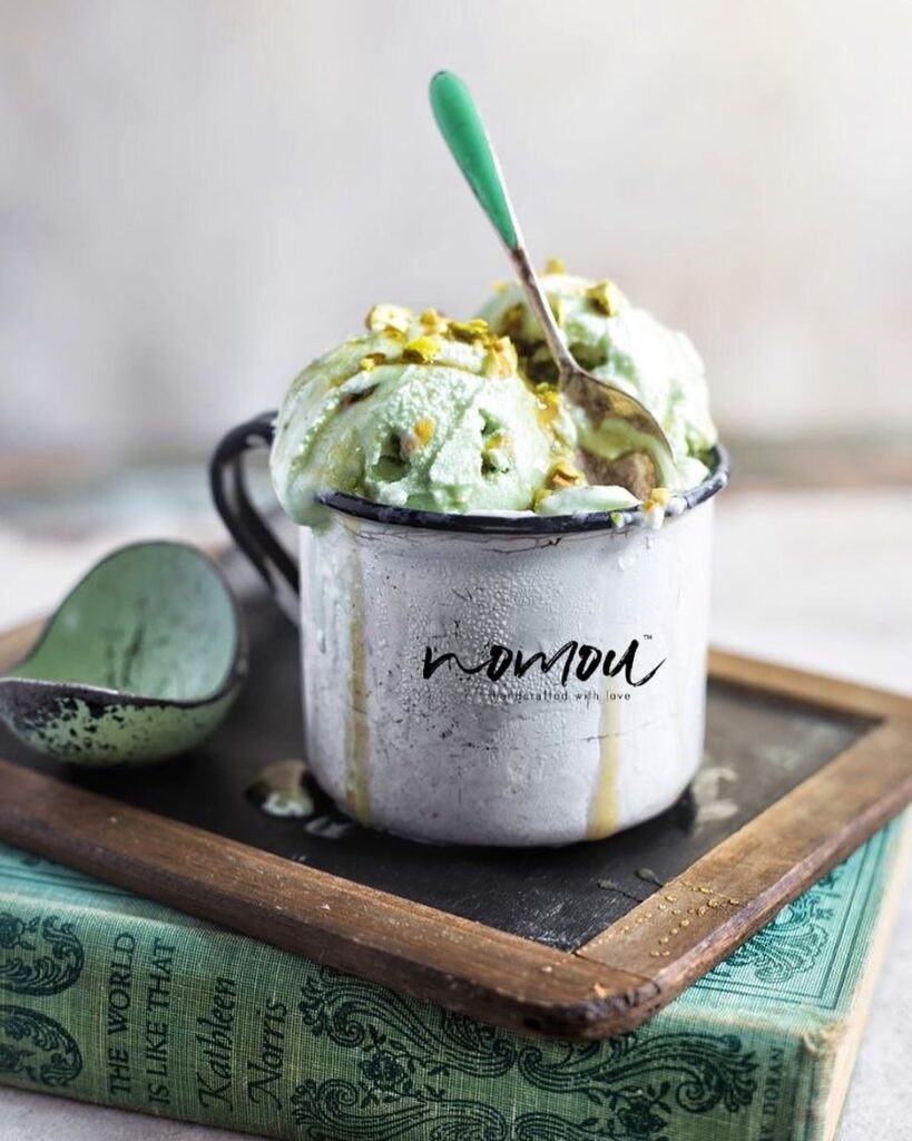 nomou pistachio vegan gelato